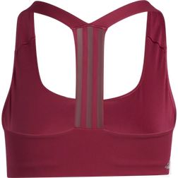 Adidas Powerimpact Training Medium-Support Plus Size Sports Bra - Legacy Burgundy