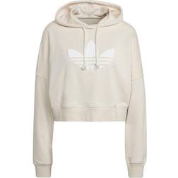 Adidas Women's Originals Cropped Hoodie - Wonder White