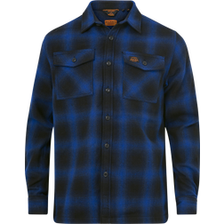 Superdry Wool Miller Overshirt - Bluefalls Check