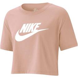Nike Women's Sportswear Essential Cropped T-shirt - Rose Whisper/White