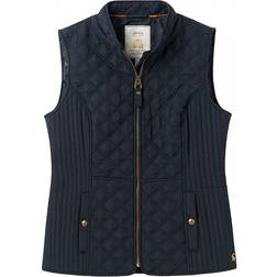 Joules Minx Diamond Quilted Gilet - Marine Navy