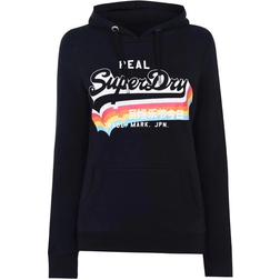 Superdry Vintage Logo Overhead Hoodie - Navy