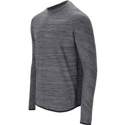 Endurance Avan Waffle Long Sleeve Running T-shirt Men - Black