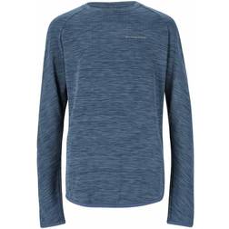 Endurance Avan Waffle Long Sleeve Running T-shirt Men - Slate Blue