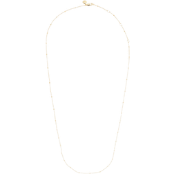 Monica Vinader Fine Beaded Chain Necklace Short - Gold