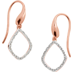 Monica Vinader Riva Kite Earrings - Rose Gold/Diamond