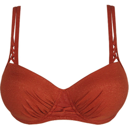 PrimaDonna Swim Manuia Balcony Padded Bikini Top - Burnt Amber