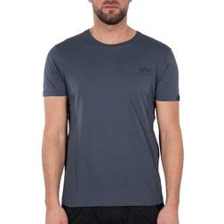 Alpha Industries Backprint Short Sleeve T-shirt - Grey Black/Black