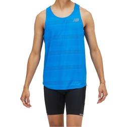 New Balance Q Speed Jacquard Tank Top Men - Serene Blue