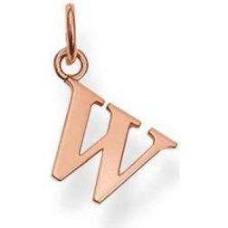 Thomas Sabo Letter W Pendant - Rose Gold