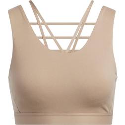 Adidas CoreFlow Luxe Medium-Support Bra - Chalky Brown