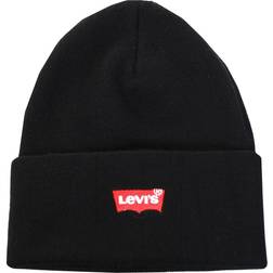 Levi's Batwing Slouchy Embroidered Beanie - Black