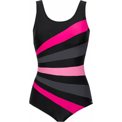 Abecita Action Swimsuit - Black/Pink