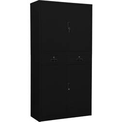 vidaXL 2 Drawers with 3 Sections Storage Cabinet 35.4x70.9"