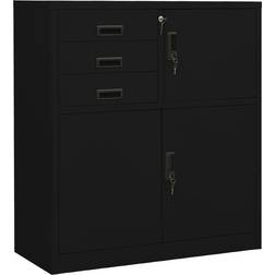 vidaXL Office 3 Drawers with 3 Sections Cabinet