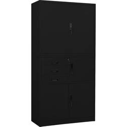 vidaXL Office 3 Drawers with 3 Sections Cabinet