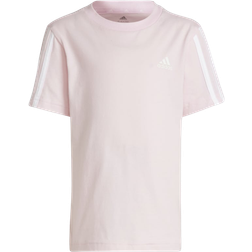 Adidas Kid's Essentials 3-Stripes T-shirt - Clear Pink/White (HD6989)