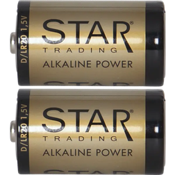 Star Trading D Alkaline Power Longlife Compatible 2-pack