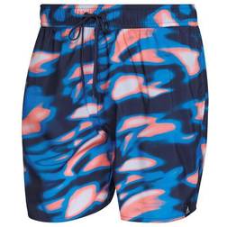 Adidas Men's Short Length Graphic Souleaf Swim Shorts - Shadow Navy