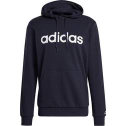 Adidas Essentials French Terry Linear Logo Hoodie - Legend Ink/White