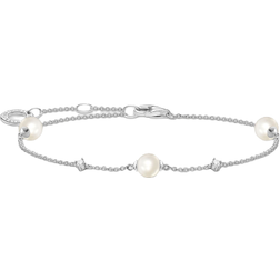 Thomas Sabo Charm Club Delicate Bracelets - SIlver/Pearl/Transparant