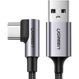 Ugreen 3A 2.0 USB A - USB C 90 Degree Angled M-M 6.6ft
