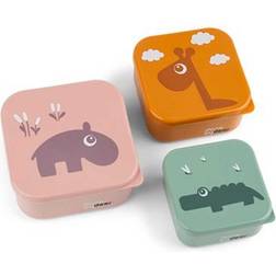 Done By Deer Snack Box Set 3 pcs Deer Friends