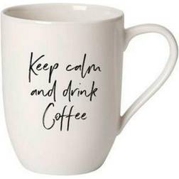 Villeroy & Boch Statement Keep Calm And Drink Coffee Mug 11.497fl oz