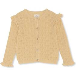 Konges Sløjd Valkan Frill Cardigan - Reed Yellow