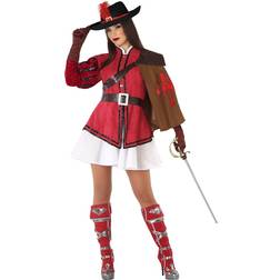 Th3 Party Musketeer Woman Costume Red