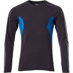 Mascot Accelerate Long Sleeved T-shirt - Dark Navy/Azure Blue