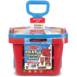 Melissa & Doug Fill & Roll Grocery Basket Play Set