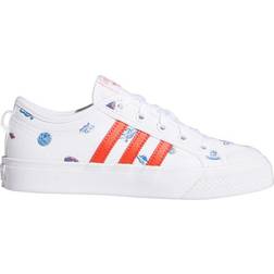 Adidas Junior Nizza - Cloud White/Bright Red/Focus Blue