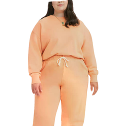 Levi's Women's WFH Crewneck Plus Size Sweatshirt - Peach Bloom/Orange