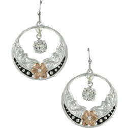 Montana Silversmiths Evening Star's Wild Earrings - Silver/Rose Gold/Crystal