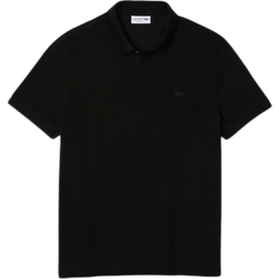 Lacoste Paris Regular Fit Stretch Cotton Piqué Polo Shirt - Black