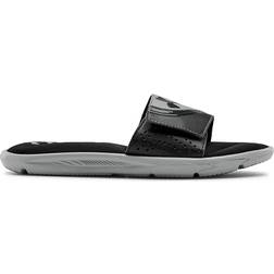 Under Armour Boy's Ignite VI Slides - Steel/Black