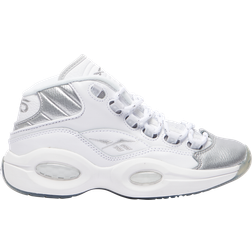 Reebok Junior Question Mid - White/Silver