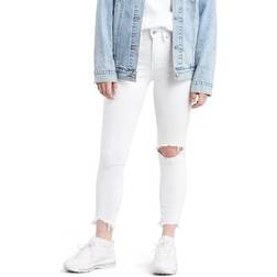 Levi's 721 High Rise Ankle Skinny Jeans - Iced Out/White