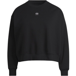 Adidas Women's Originals Adicolor Essentials Crew Sweatshirt Plus Size - Black
