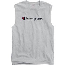 Champion Classic Graphic Muscle Script Logo T-shirt Unisex - Oxford Grey