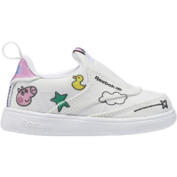 Reebok Peppa Pig Club C Slip-On IV Shoes - Cloud White/Core Black/Cloud White