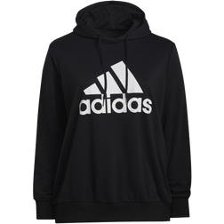 Adidas Women's Essentials Logo Hoodie Plus Size - Black/White