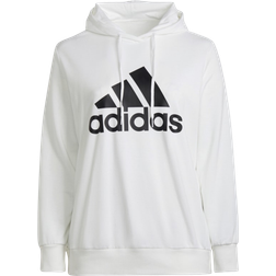Adidas Women's Essentials Logo Hoodie Plus Size - White/Black