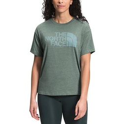 The North Face Women's Short Sleeve Half Dome Tri-Blend Tee - Laurel Wreath Green Heather