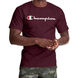 Champion Classic Script Logo T-shirt Men's - Maroon