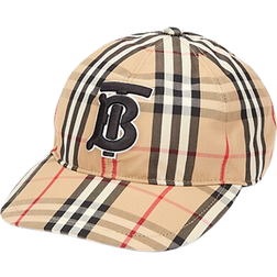 Burberry Monogram Motif Vintage Check Cotton Baseball Cap - Archive Beige