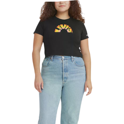 Levi's Cropped Jordie T-shirt - Rainbow Caviar/Black