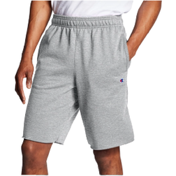 Champion Powerblend Script Logo 10" Fleece Shorts Men - Oxford Grey