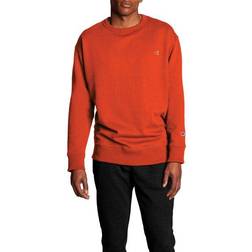 Champion Powerblend Fleece Crew C Logo Sweatshirt Unisex - Spicy Orange